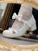 White Round Toe Mary Janes