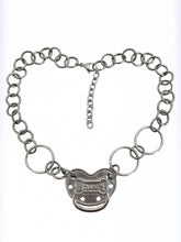 Y2K Bone Shaped Metal Necklace