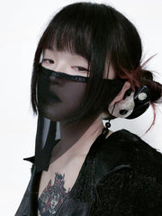 Tassels Design Black Triangular Mask