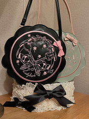 Zip Closure Afternoon Tea Shoulder Bag