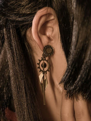 Steampunk Gear Design Earrings