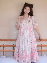 Bunnies Print Pink Sweet Nightgown