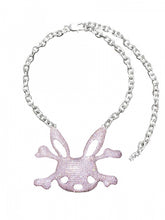 Pink Bunny Skull Necklace