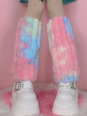 Y2K Gradient Pink/Blue Yume Kawaii Leg Warmers