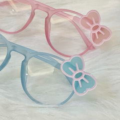 Yume Kawaii Blue/Pink Bow Frame Glasses