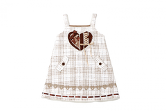 Cocoa Shortbread Woolen Sweet Overalls