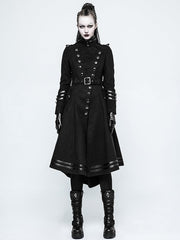 Black Women's Military Uniform Worsted Coat