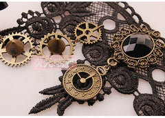Vintage Steampunk Metal Gear Finger Ring Bracelet
