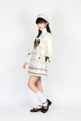 Cocoa Shortbread Woolen Sweet Overalls