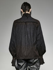 Black Men's Steampunk Tie Shirt