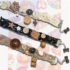Y2K Cat Claw/Panda/Bear Decorated Choker/Bracelet