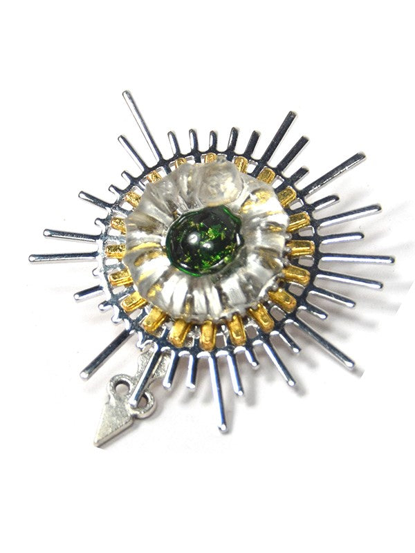 Steampunk Clock Hand Design Brooch