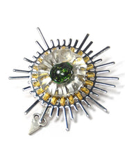 Steampunk Clock Hand Design Brooch