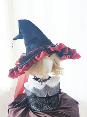 Halloween Velvet Witch Hat 4 Color Options