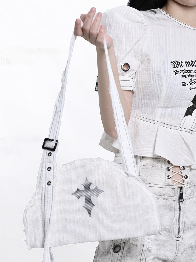 White Punk Cross Bag