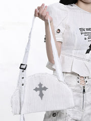 White Punk Cross Bag