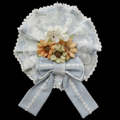 Yellow / Blue / Green Floral Hairclip