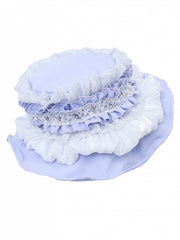 Sweet Lace and Beaded Elegant Summer Hat