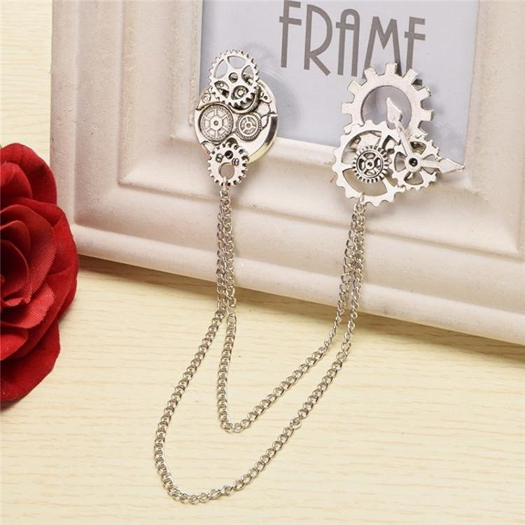 Steampunk Lolita Vintage Mechanical Gear Brooch