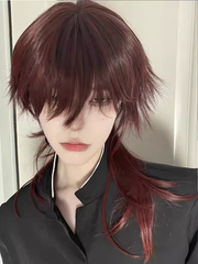Reddish Brown Straight Ouji Style Wig
