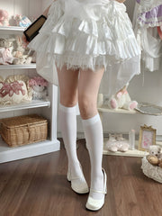 White Preppy JK Stockings