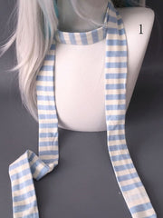 Y2K Stripe Pattern Scarf 7 Options