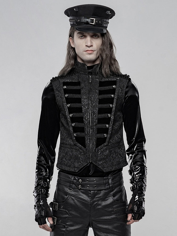 Men's Black Gorgeous Gothic Vest