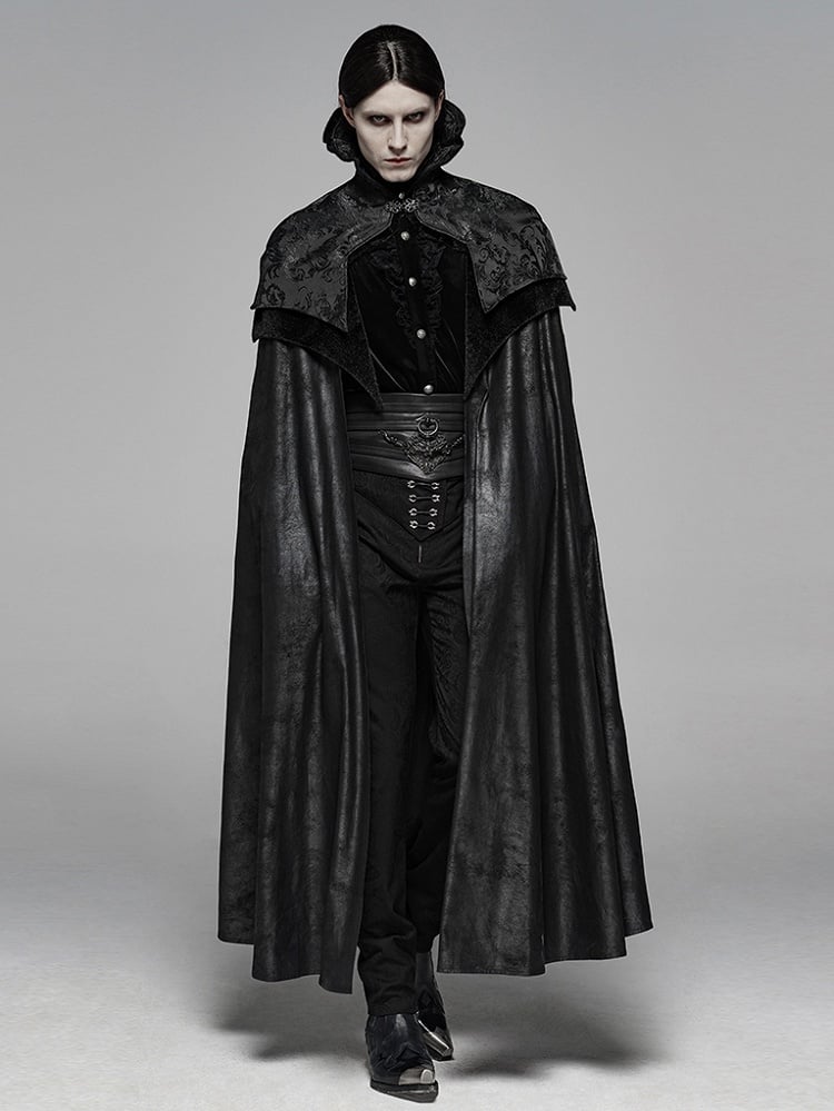 Men's Black Noble Gothic Cloak