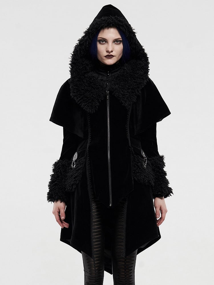 Gothic Black Fake Two Cloaks