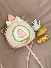 Sweet Strawberry Swiss Roll Bag