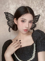 Halloween Butterfly / Imp Bat Wings Hairclips