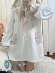 Jirai Kei Sailor Top: Sweet Pink Collar & Edgy Cross Halter