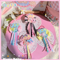 Made-to-Order Teddy Bear and Bowknot Brooch