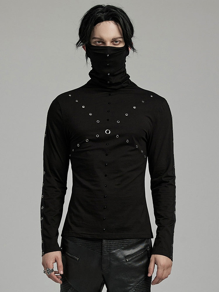 Punk High Collar T-shirt