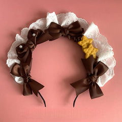 Sweet & Cute Lace KC with Brown Bows and Star Cookie Decorations