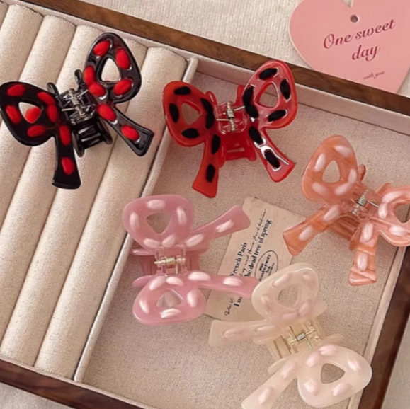 Y2K Bowknot-shaped Claw Clip 6 Color Options