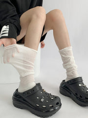 White Summer Loose Stockings