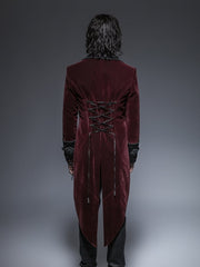 Red Gentle Jacket With Scissors Tail