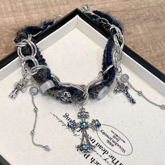 Y2K Cross Pendants Choker