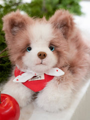 Realistic Dog Plush Backpack/Crossbody Bag - Red Border Collie