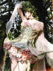 Fairy Floral Petticoat with Bloomer Shorts Lining