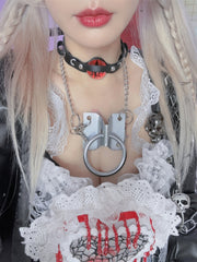 Y2K Ring-shaped Metal Necklace