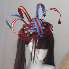 7 Color Options Circus Lolita Clown Mini Hat Pastel Clowncore Headwear