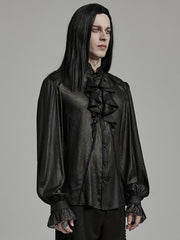 Men's Black Goth Gentleman Shirt
