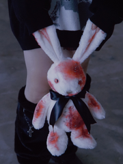 Gothic Handmade Stuffed Bunny