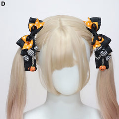 Halloween Pumpkin Hairclip/Bunny Ears KC