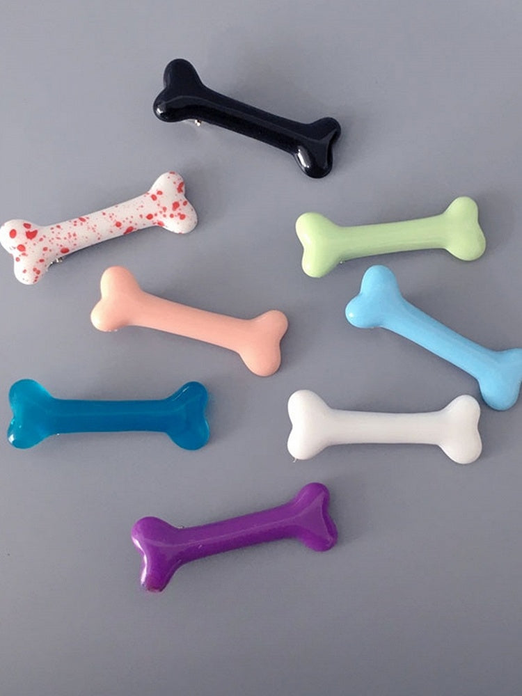 Y2K Bone-shaped Hairclips 8 Color Options