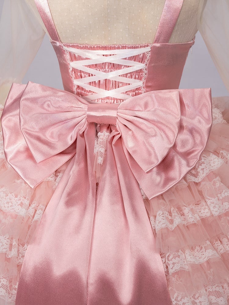 Pink Satin Big Bow Train