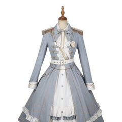 White Long-Sleeve Button-Up Blouse with Chest Pocket