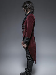 Red Gentle Jacket With Scissors Tail